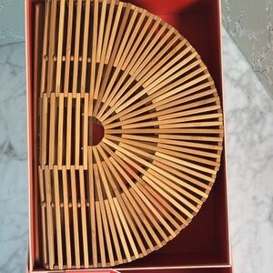 Bamboo Half-Moon Handbag